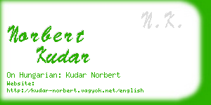 norbert kudar business card